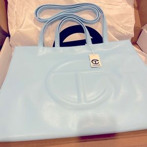 Large Pool Blue Telfar bag